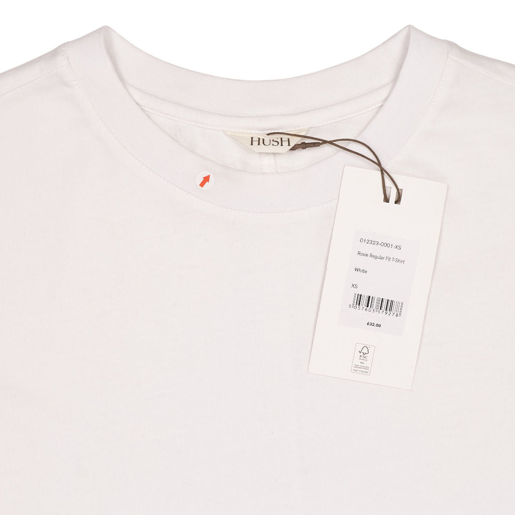 Hush White Rosie Regular Fit T-Shirt