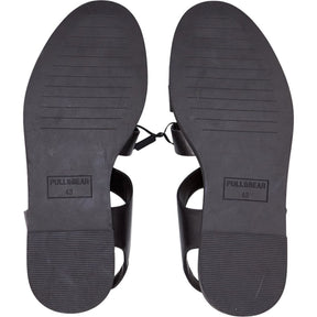 Pull&Bear Black Buckle Sandals