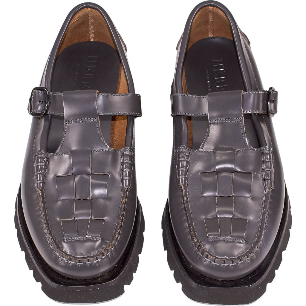 Hereu Black Buckle Loafers
