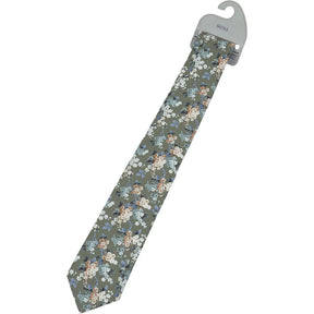 Moss Green Floral Liberty Fabric Tie