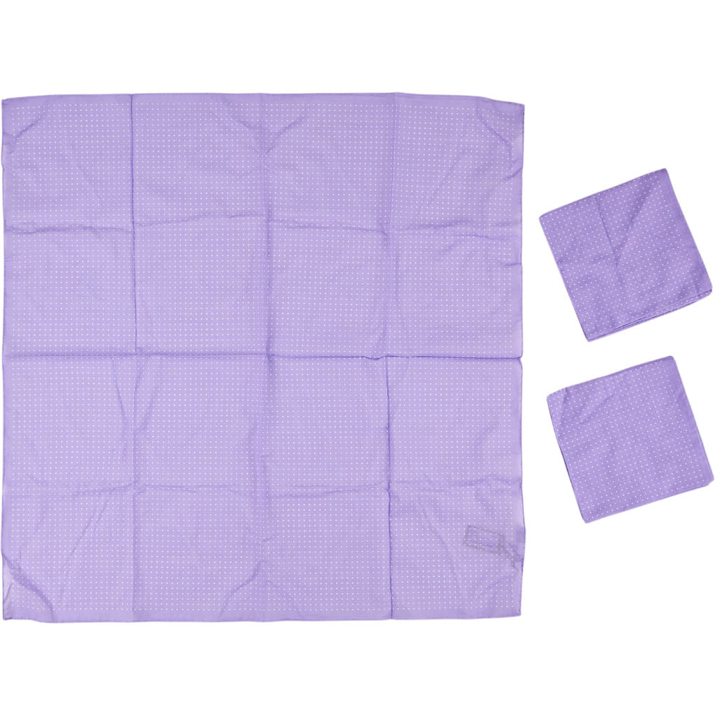 Anderson & Sheppard Purple Polka Dot Neckerchief