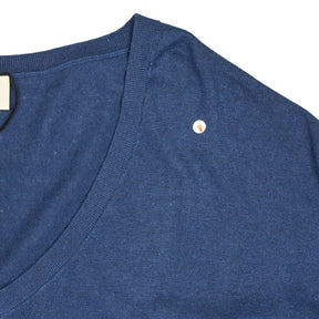 Hush Inky Blue Lowenna Linen Blend Jumper