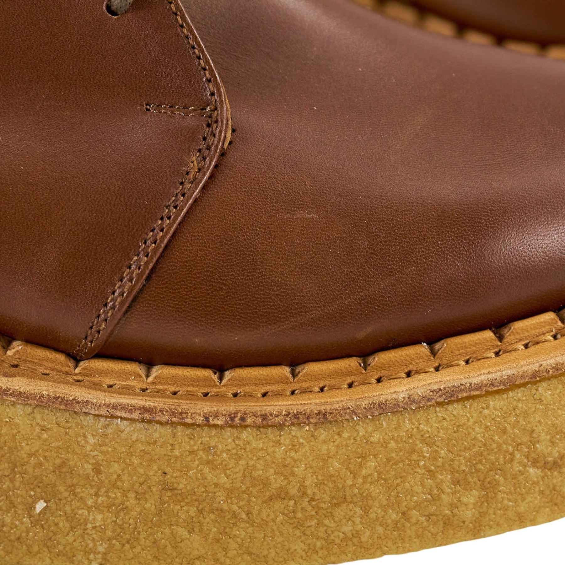 YMC Brown Leather Platform Shoes