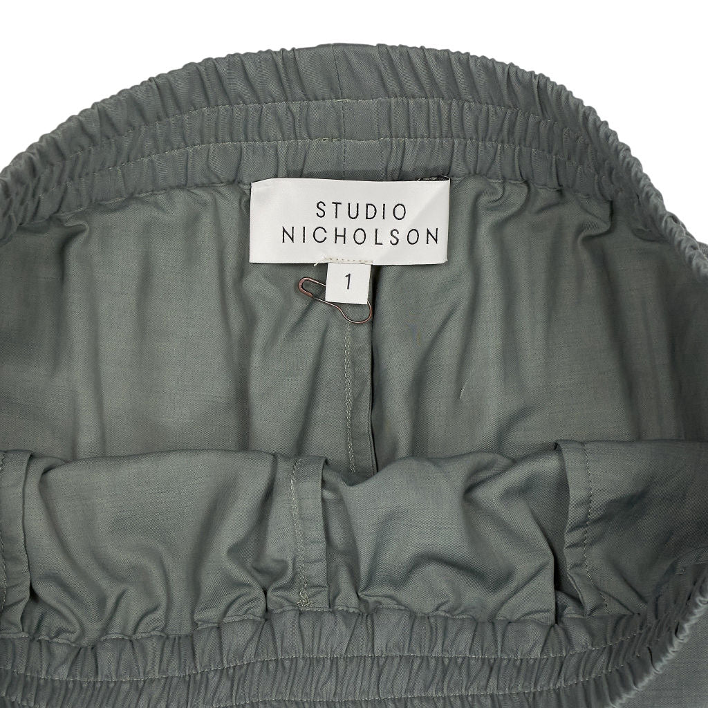 Studio Nicholson Sage Linen-Blend Trousers