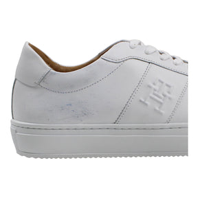 Tommy Hilfiger White Premium Leather Cupsole Shoe