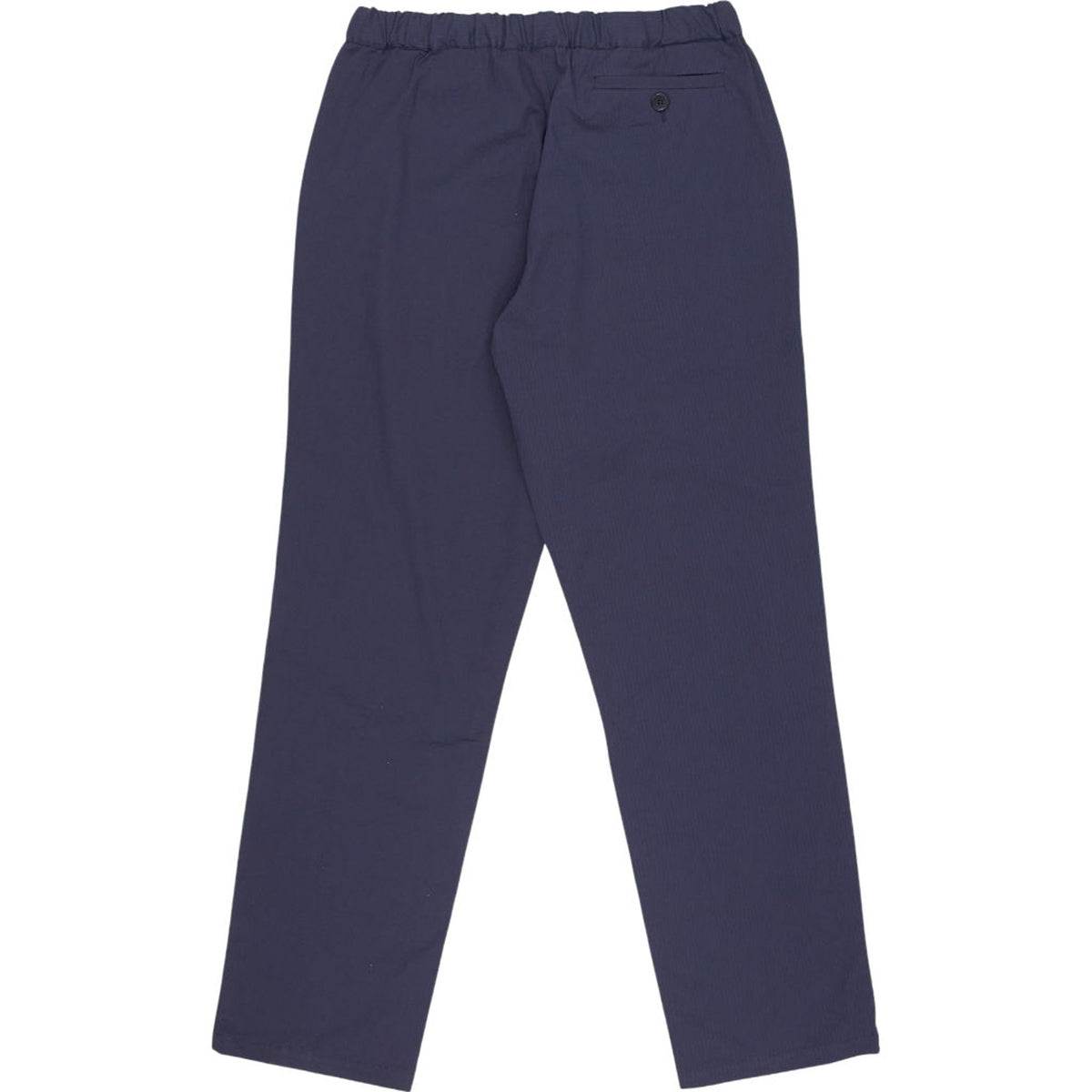 Hamilton + Hare Navy Cotton Seersucker Trousers