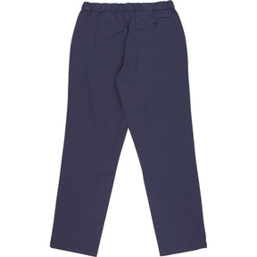 Hamilton + Hare Navy Cotton Seersucker Trousers