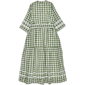 Bonte Aloe Green Fleurie Midi Dress