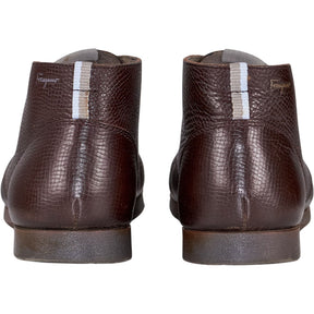 Ferragamo Brown Leather Chukka Boots