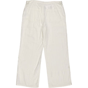 Hush White Raye Linen Straight Leg Trousers