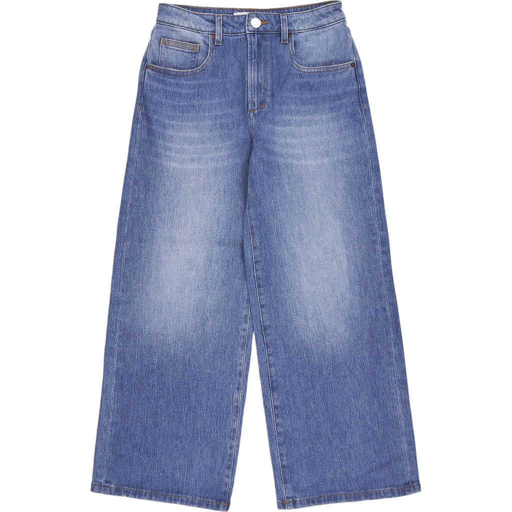 Seventy + Mochi Blue Gracie Wide Leg Jeans