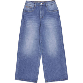 Seventy + Mochi Blue Gracie Wide Leg Jeans