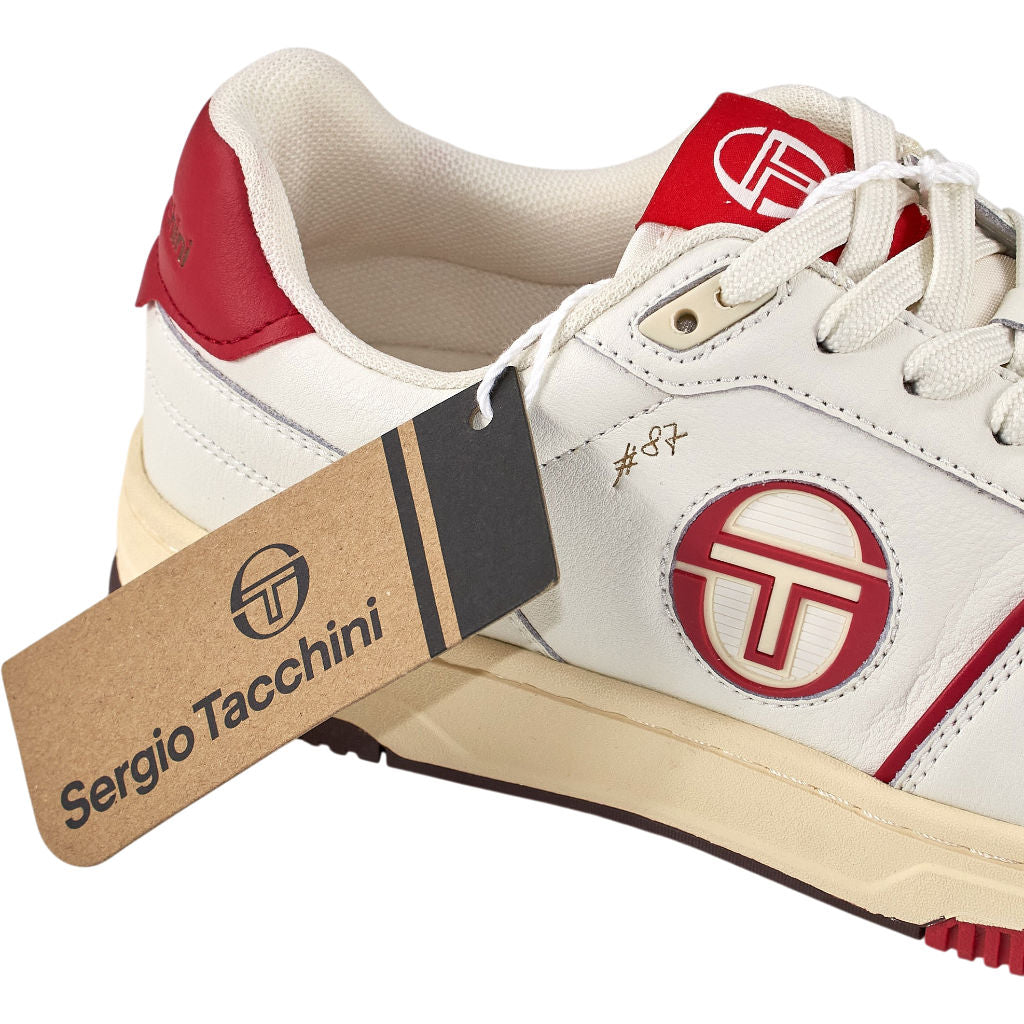 Sergio Tacchini White Red Prime Shot Trainers