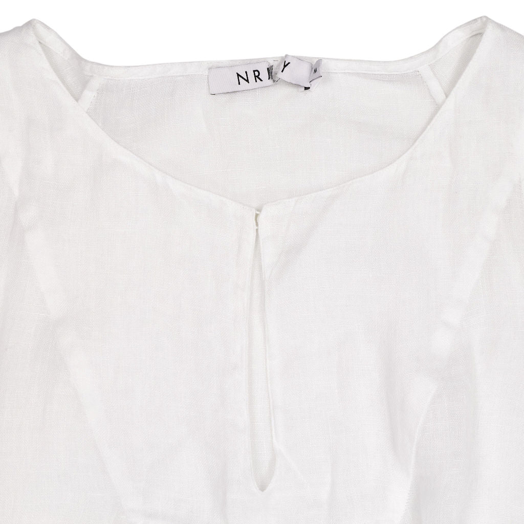 NRBY White Linen Dress