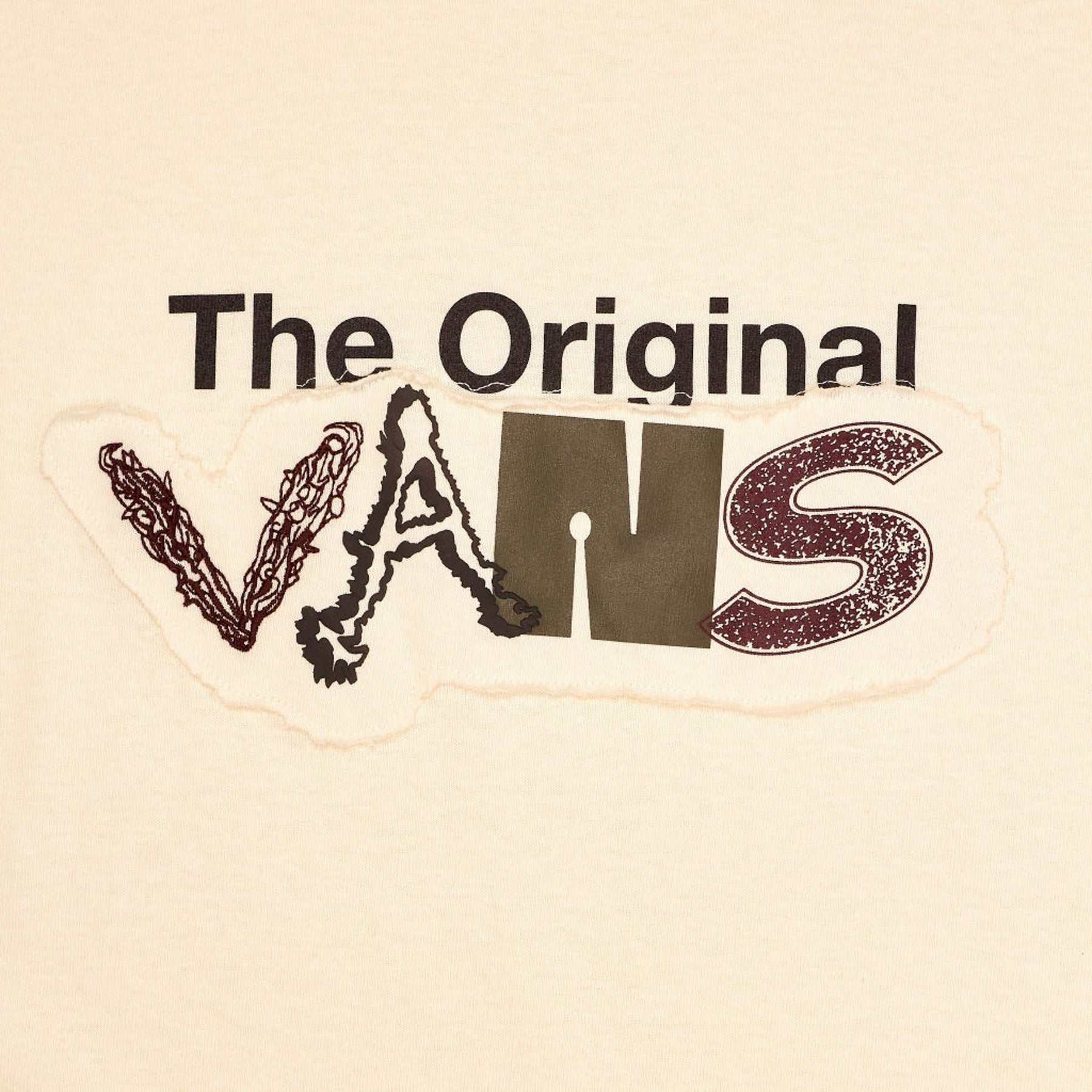 Vans Cream Original Logo T-Shirt| Shop from Crisis Online
