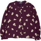 WYSE Deep Plum Nora Blouse