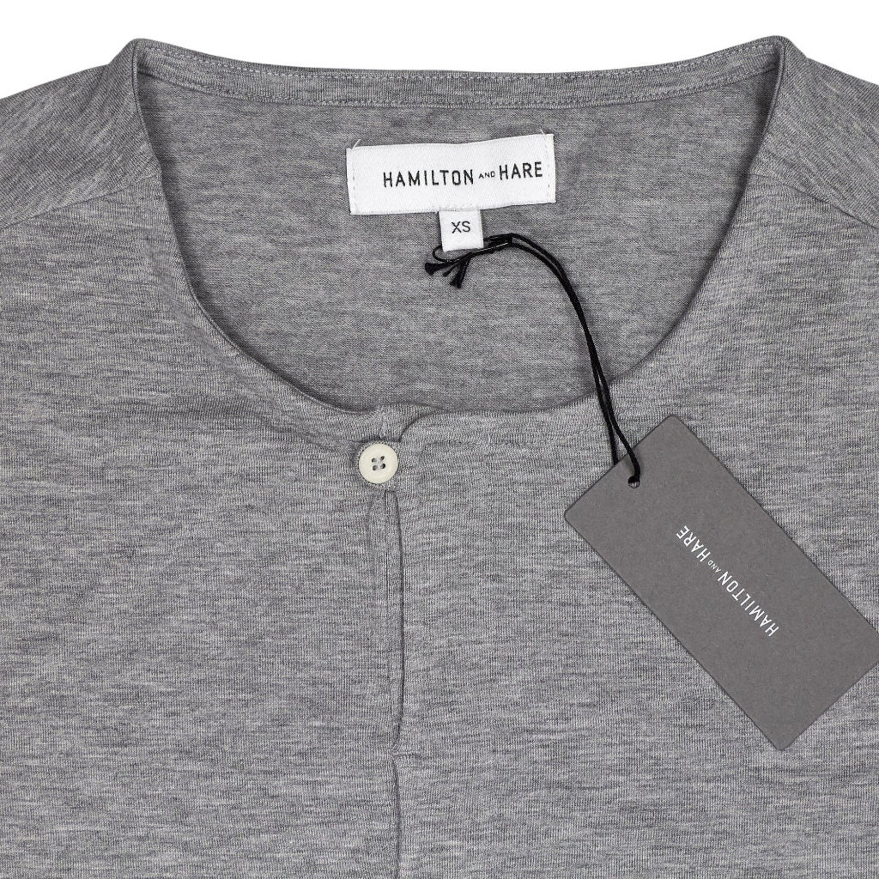 Hamilton and Hare Grey Short Sleeve Henley Set