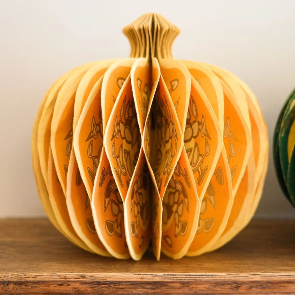 Honeycomb Pumpkin - Orange