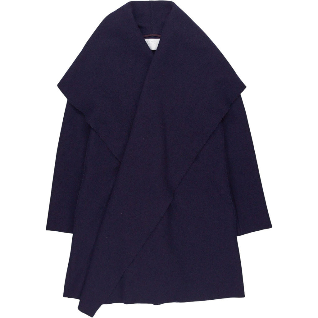Harris Wharf London Navy Wool Coat Shop from Crisis Online