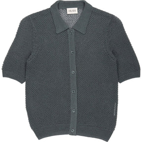 Hush Sage Green Mesh Knitted Top