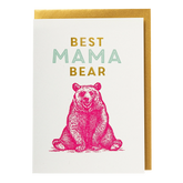 Mama bear - letterpress printed greeting card