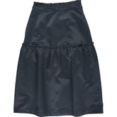 Wyse Dark Grey Satin Saskia Skirt  UK 8