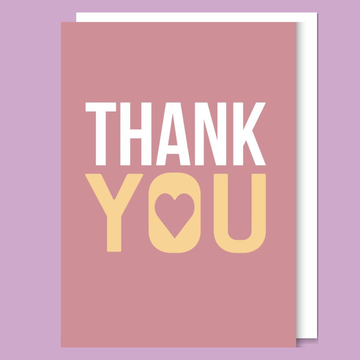 Thankyou Card With Heart Detail