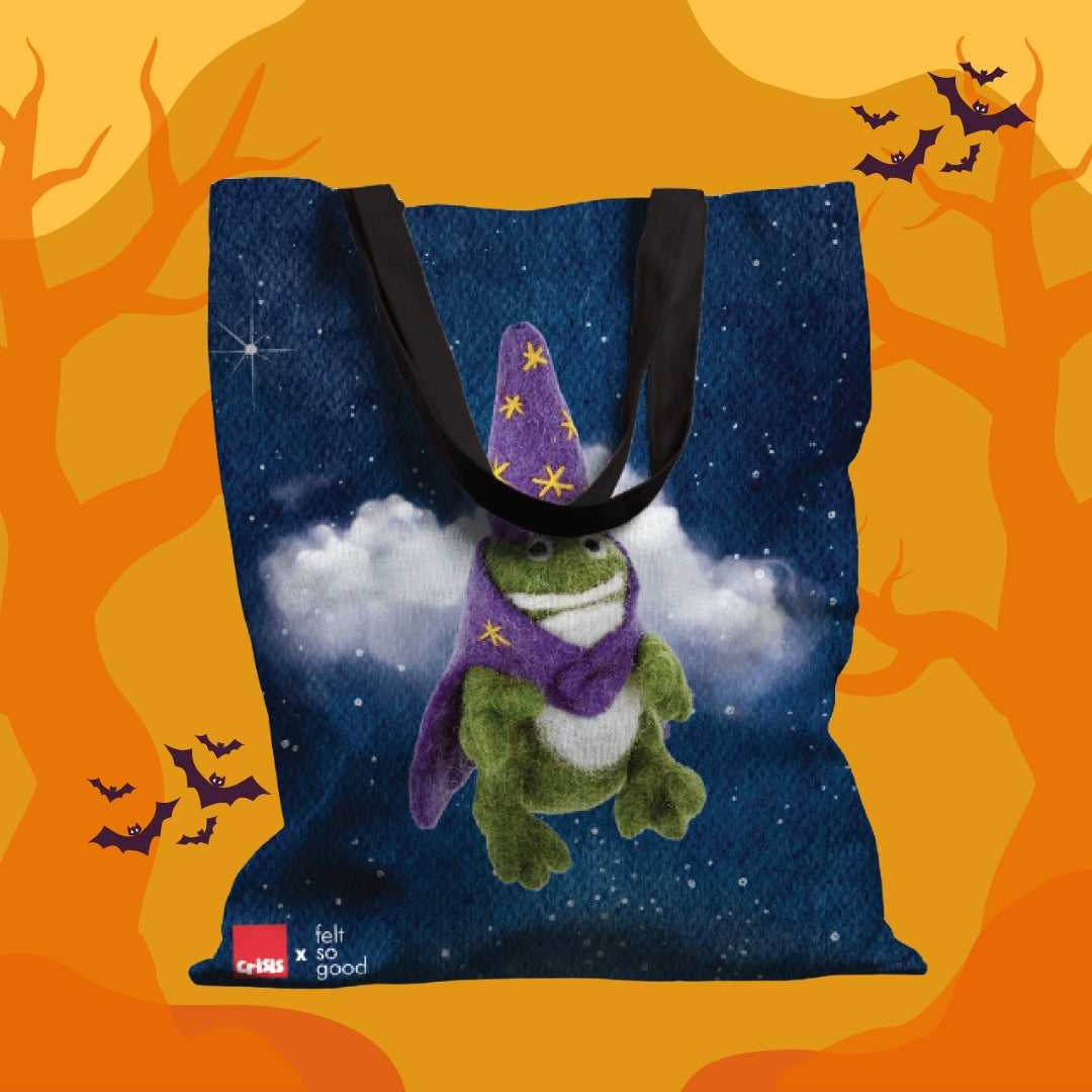 The Wizard Frog Tote Bag - exclusive to Crisis