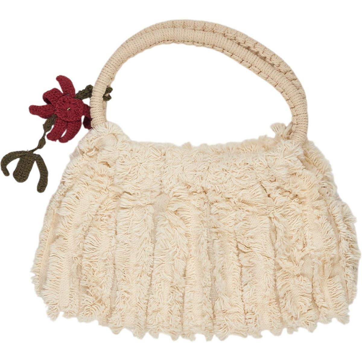 Pull & Bear Cream Floral Handbag