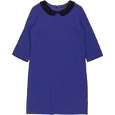 Agnès B Blue Dress with Black Collar