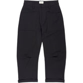 Hush Black Barrel Leg Tailored Trousers