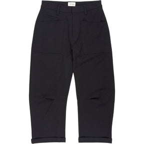 Hush Black Barrel Leg Tailored Trousers