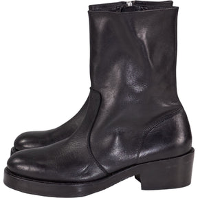 YMC Black Leather Boots UK 5