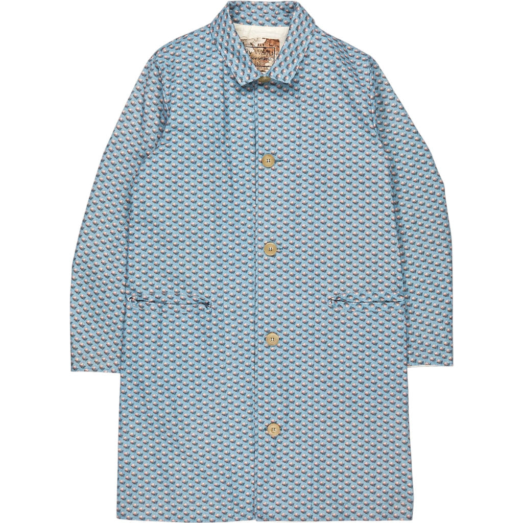 By Walid Blue Print Cotton Jacket