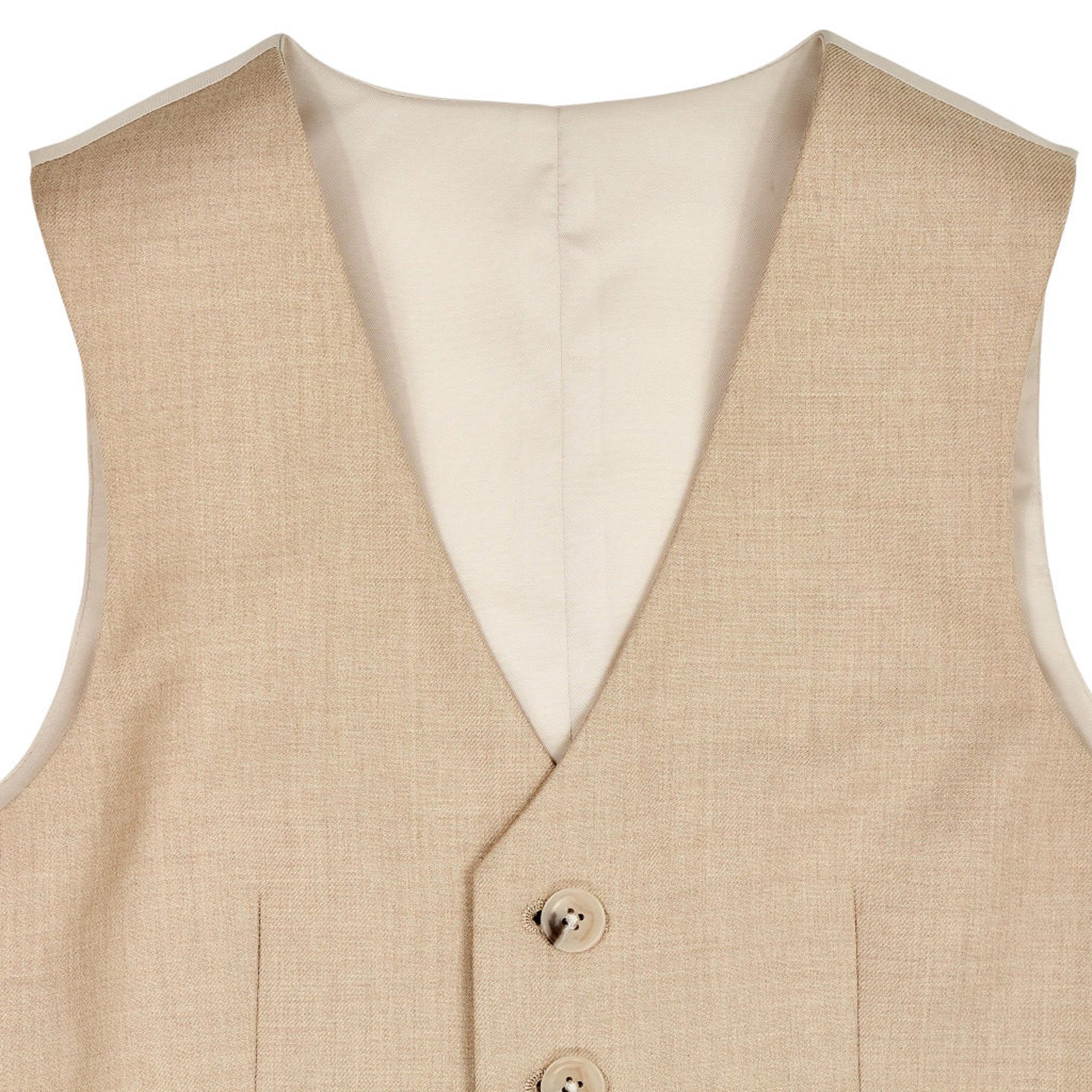 Moss Beige Three-Piece Suit