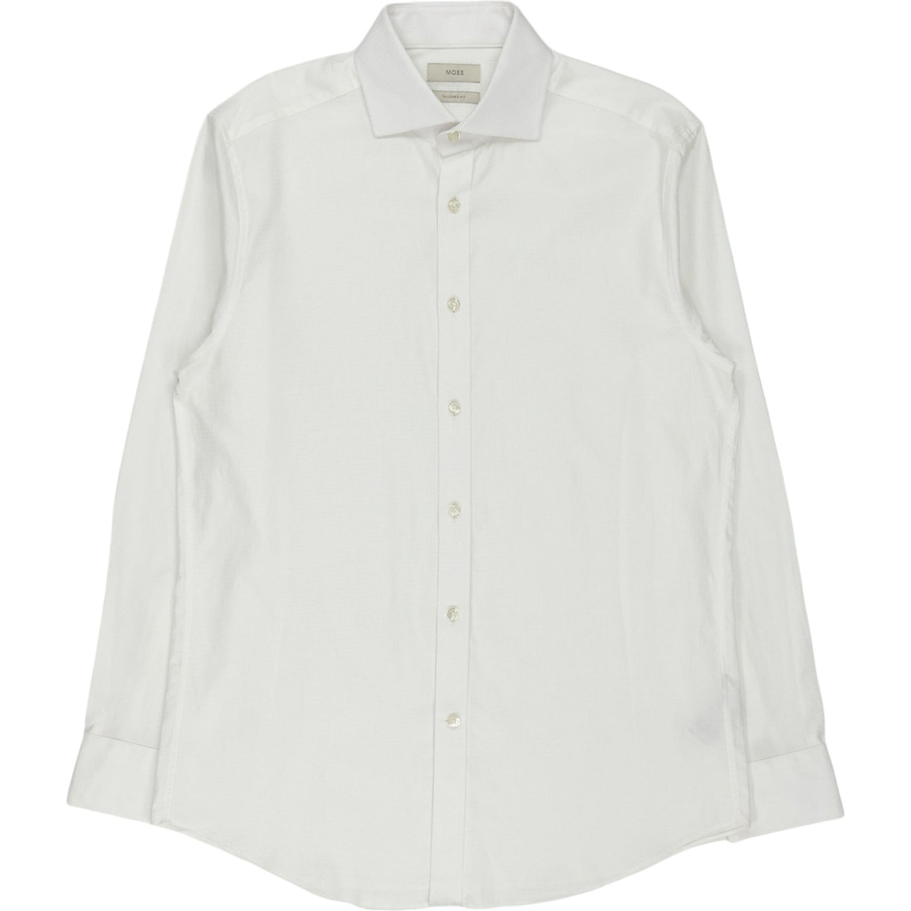 Moss White Tailored Fit Shirt