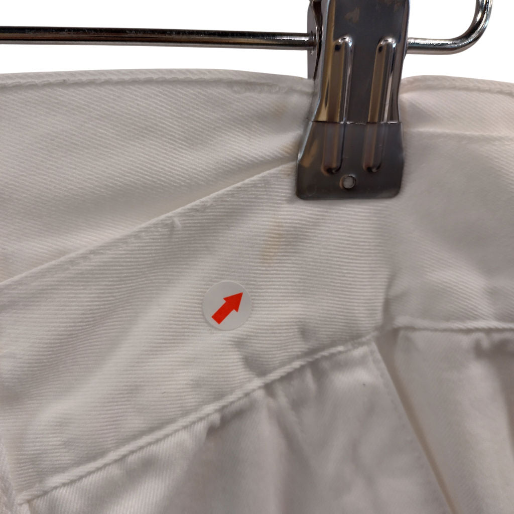 Mulberry White Cotton Trousers