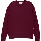 De Fursac Burgundy Merino Wool Jumper