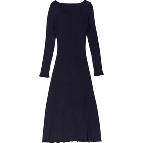 Omnes Black Organic Cotton Midi Dress