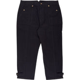 Wyse Black Cotton Trousers