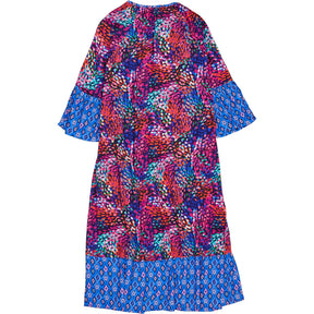 NRBY  Blue Mixed Print Boho Dress