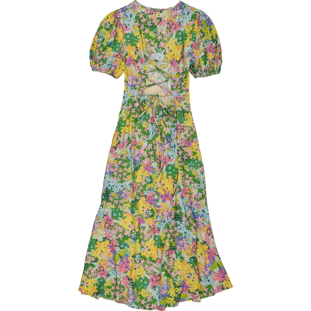 OMNES Floral Midi Dress Green