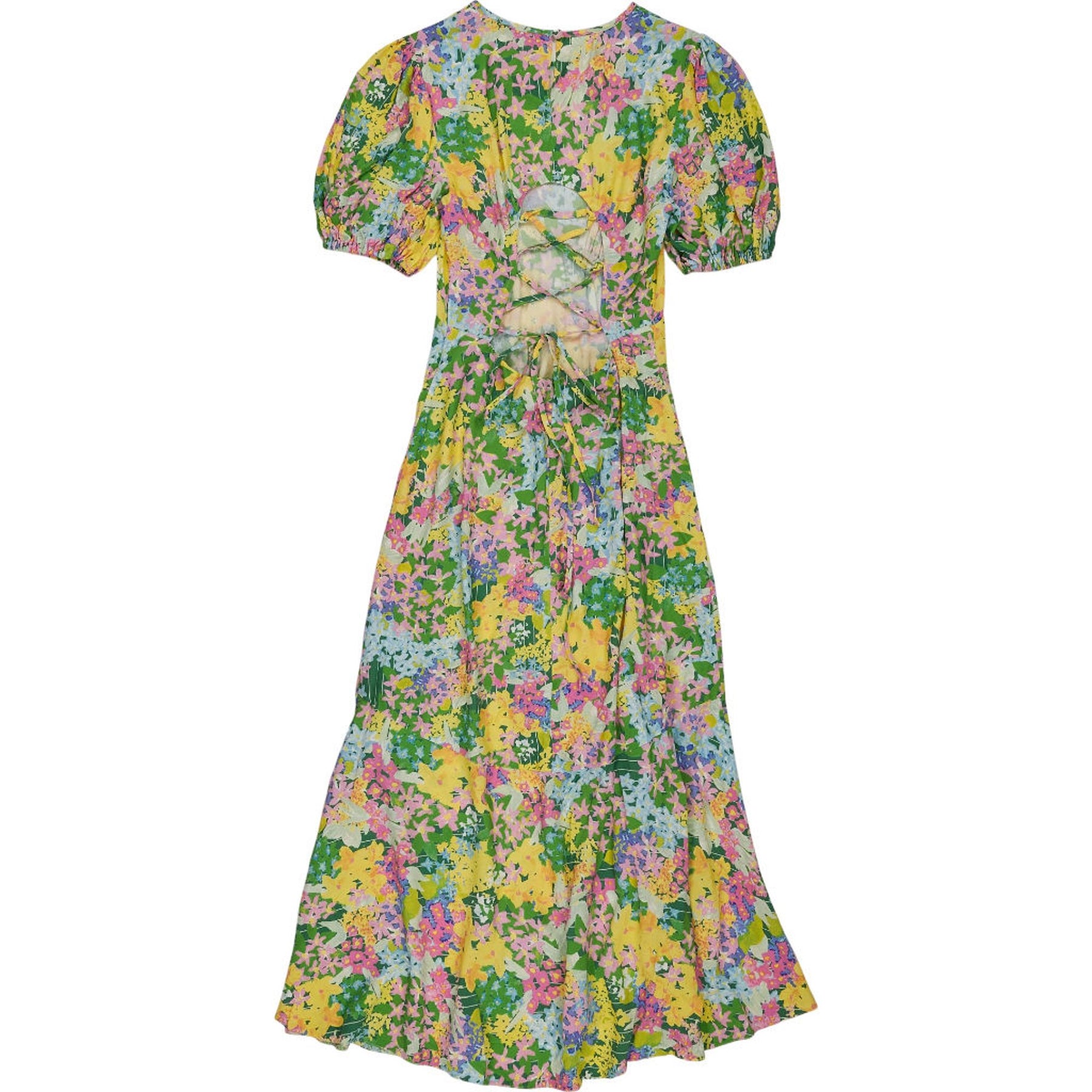 OMNES Floral Midi Dress Green