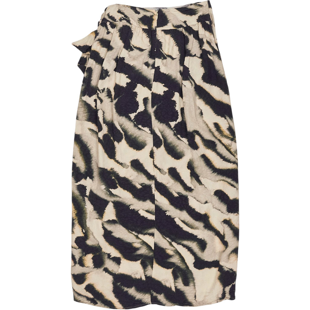 & Other Stories Animal Print Wrap Skirt