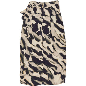 & Other Stories Animal Print Wrap Skirt