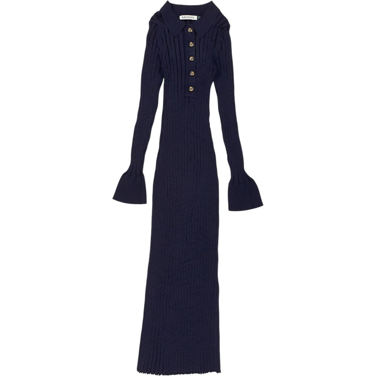 Baukjen Navy Ribbed Knit Dress