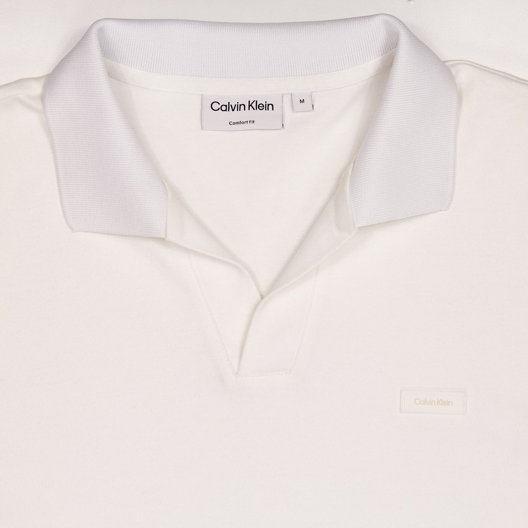 Calvin Klein White Comfort Fit Polo Shirt