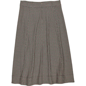 Wyse Tan Red Check Madeleine Skirt