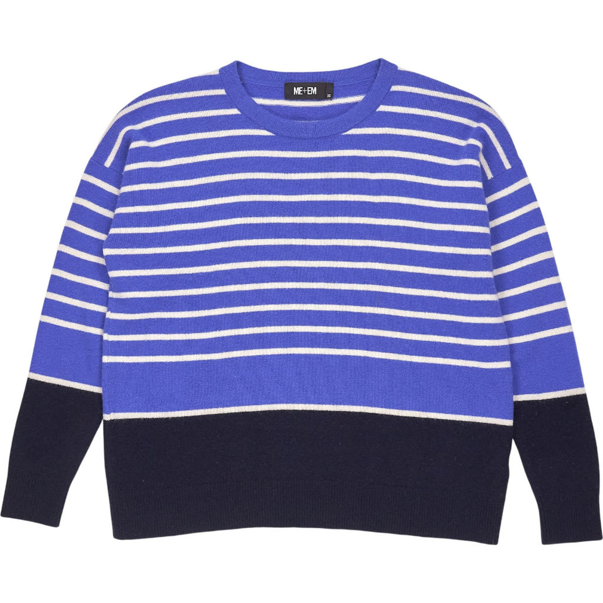 Me+Em Blue Striped Knit Jumper