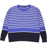 Me+Em Blue Striped Knit Jumper